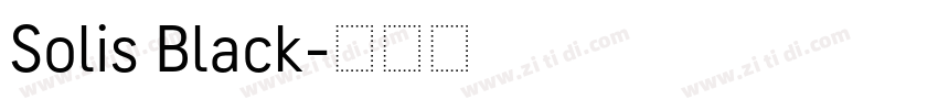 Solis Black字体转换